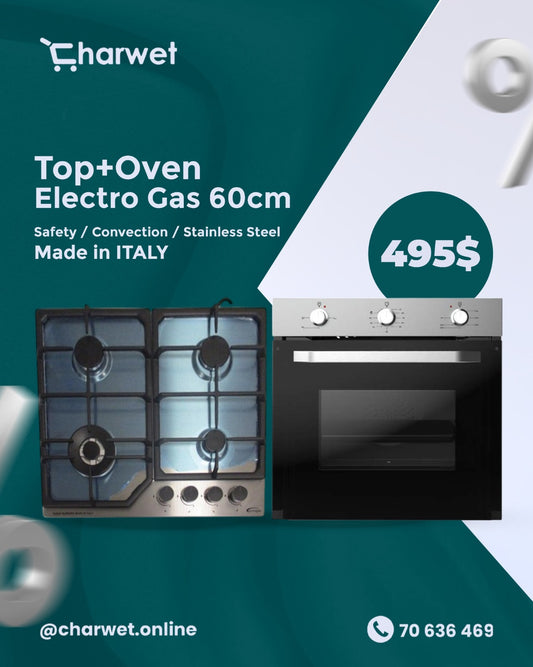 Top+Oven Electro Gas